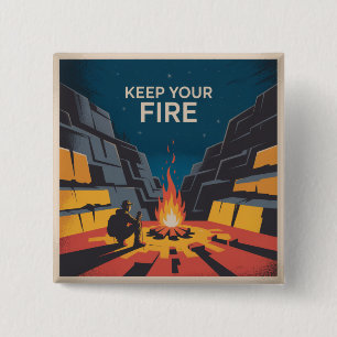 Behalte Dein Feuer Button