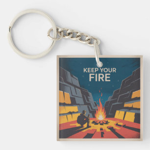 Behalte Dein Feuer Schlüsselanhänger