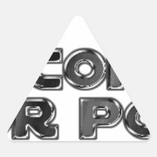 Behalte deine dummen Kommentare Dreieckiger Aufkleber