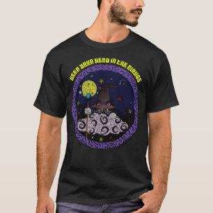 Behalte deinen Kopf in den Wolken Karikatur-Zauber T-Shirt