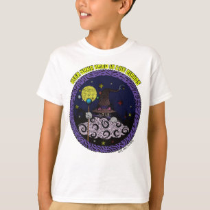 Behalte deinen Kopf in den Wolken Karikatur-Zauber T-Shirt