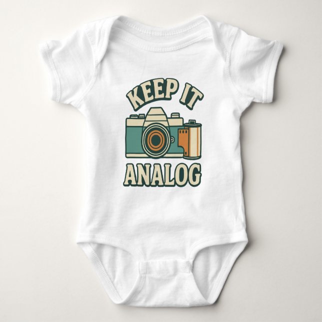 Behalte es analog baby strampler (Vorderseite)