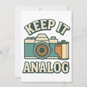 Behalte es analog einladung
