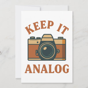 Behalte es analog einladung