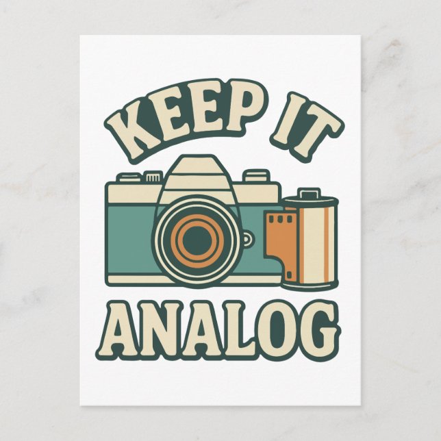 Behalte es analog postkarte (Vorderseite)