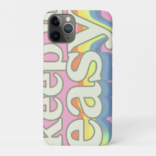 Behalte es einfach Retro-Pride-Typografie-Design Case-Mate iPhone Hülle