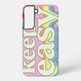 Behalte es einfach Retro Pride-Typografie-Design Samsung Galaxy Hülle