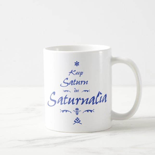 Behalte Saturn im Saturnfest Kaffeetasse (Rechts)