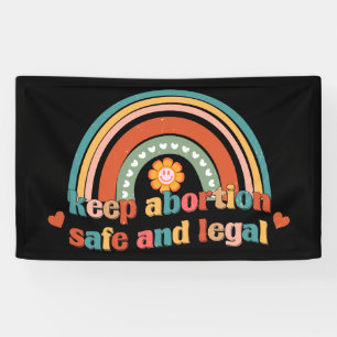 Behalten Abtreibung sicher und legal Banner