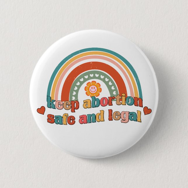 Behalten Abtreibung sicher und legal Button (Vorderseite)