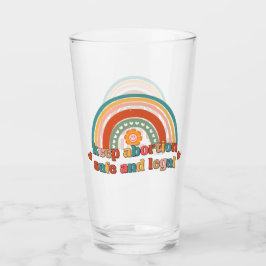 Behalten Abtreibung sicher und legal Glas