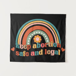 Behalten Abtreibung sicher und legal Wandteppich