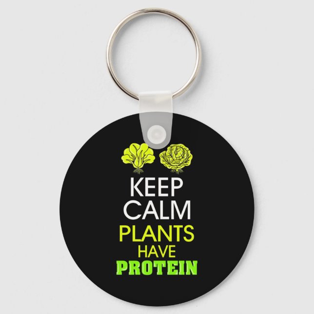 Behalten Calm-Pflanze haben Protein Schlüsselanhänger (Vorderseite)