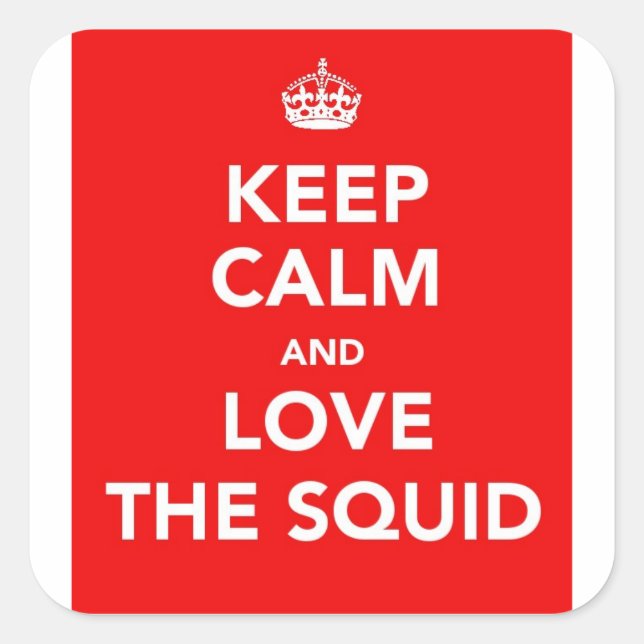 BEHALTEN CALM STICKER - ROT (Vorderseite)