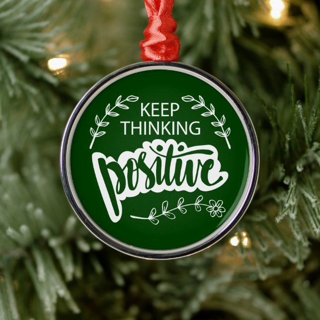 Behalten Denken positiv Ornament Aus Metall (Baum)