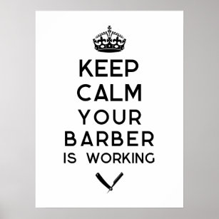 Behalten Friseur Poster