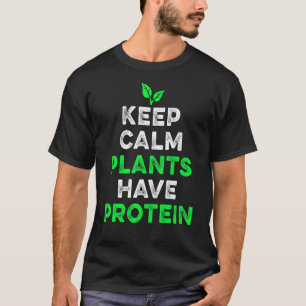 Behalten kalbende Pflanze haben Protein-Bio Gemüse T-Shirt