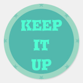 Behalten - Lehreraufkleber Runder Aufkleber