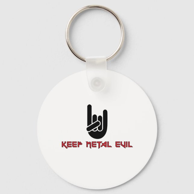 Behalten Metall Schlüsselanhänger (Vorderseite)