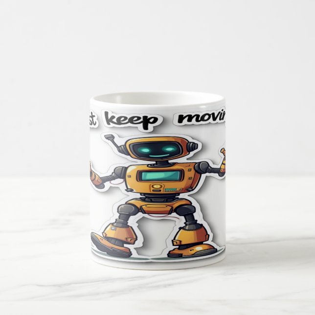 Behalten Moving - Motivierend Angebotsdesign Kaffeetasse (Mittel)