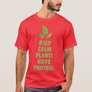 Behalten ruhige Pflanze haben Eiweißspülung Vegan T-Shirt