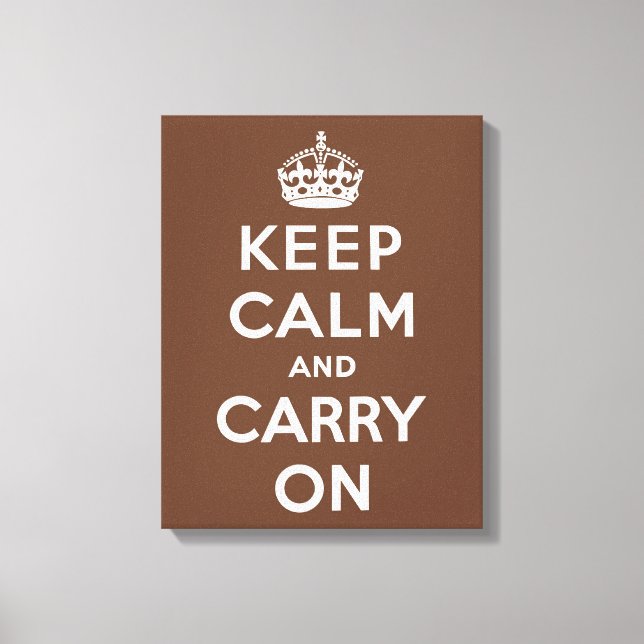 Behalten Schokolade und Weiß Leinwanddruck (Vorderseite)