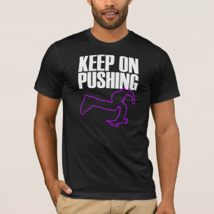 behalten Sie auf dem Druck des skateboarding T - T-Shirt