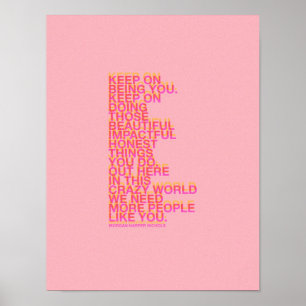 Behalten Sie auf Sie sein Plakat