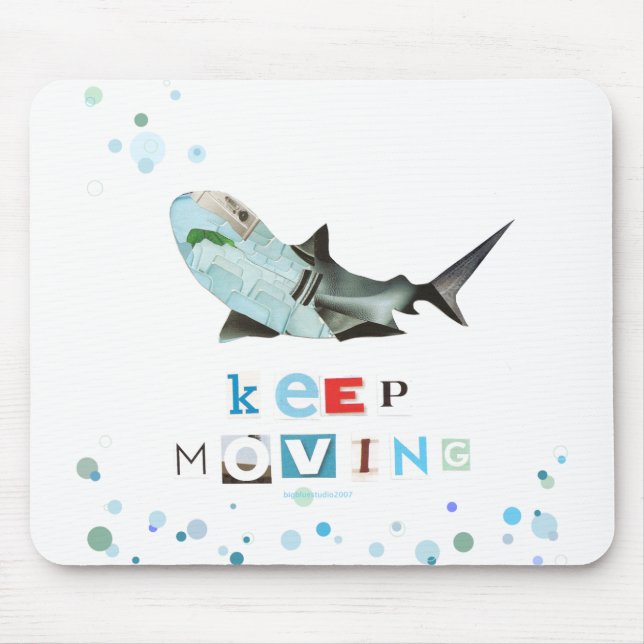 Behalten Sie beweglichen Haifisch Mousepad (Vorne)
