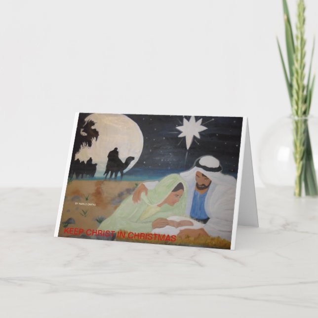 Behalten Sie Christus im Weihnachten (Vorderseite)