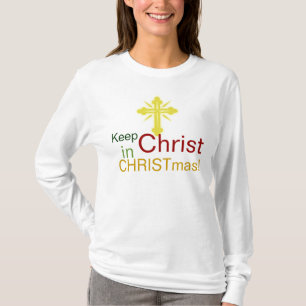 Behalten Sie Christus im Weihnachten, christlichen T-Shirt