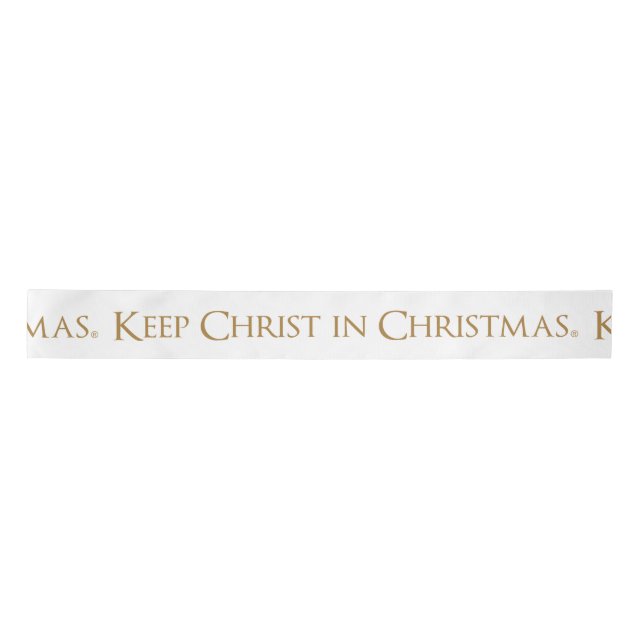 Behalten Sie Christus in Christmas® 3" weit Band Satinband (Vorderseite)