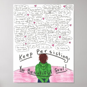 Behalten Sie das Fortbestehen Poster