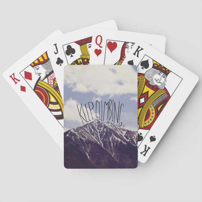 Behalten Sie das Klettern Spielkarten (Rückseite)