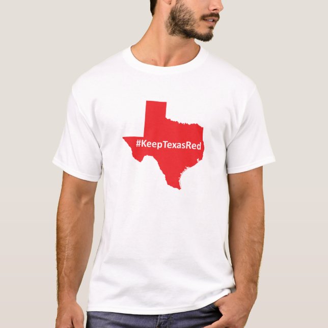 Behalten Sie das Shirt roter Männer Texas (Vorderseite)