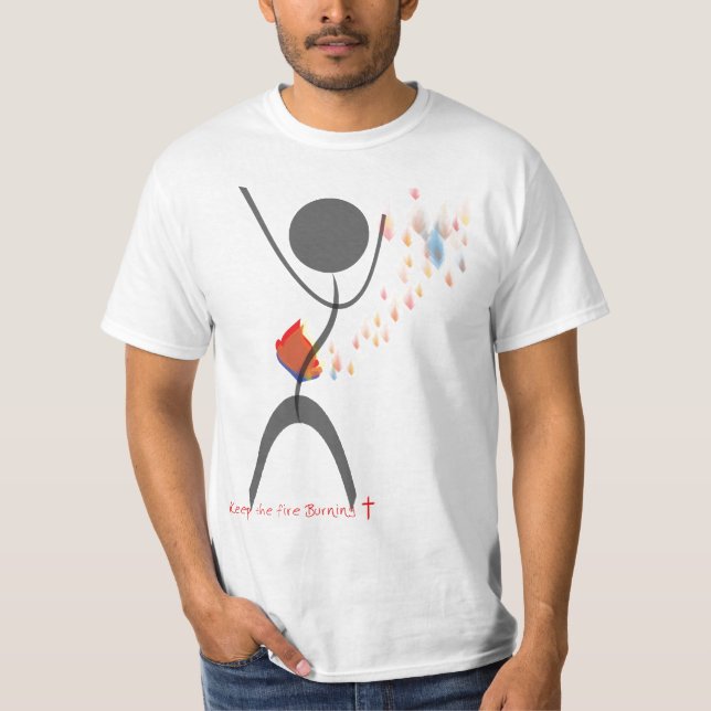 Behalten Sie den FeuerBurning (Männer) T-Shirt (Vorderseite)