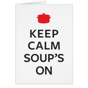 Behalten Sie der ruhigen Suppe an