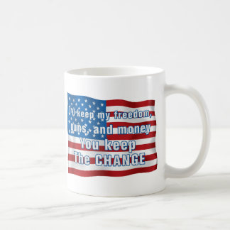 Behalten Sie die Änderung Kaffeetasse