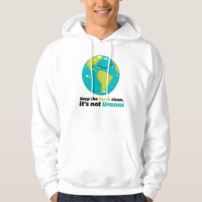Behalten Sie die Erde sauber Hoodie (Vorderseite)