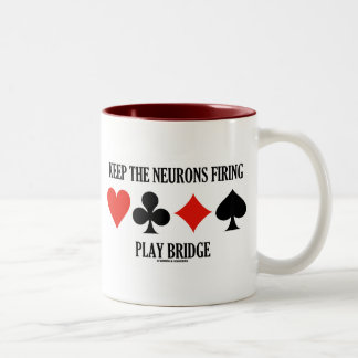 Behalten Sie die Neuronen, Spiel-Brücke Zweifarbige Tasse