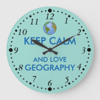 Behalten Sie die Ruhe und Liebe-Geografie