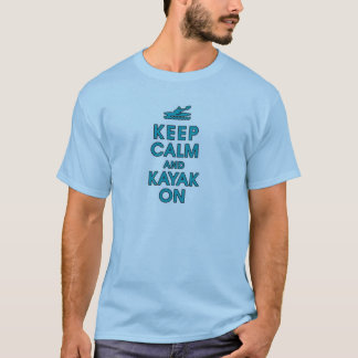 behalten Sie die Ruhe und lustiges Paddel des T-Shirt