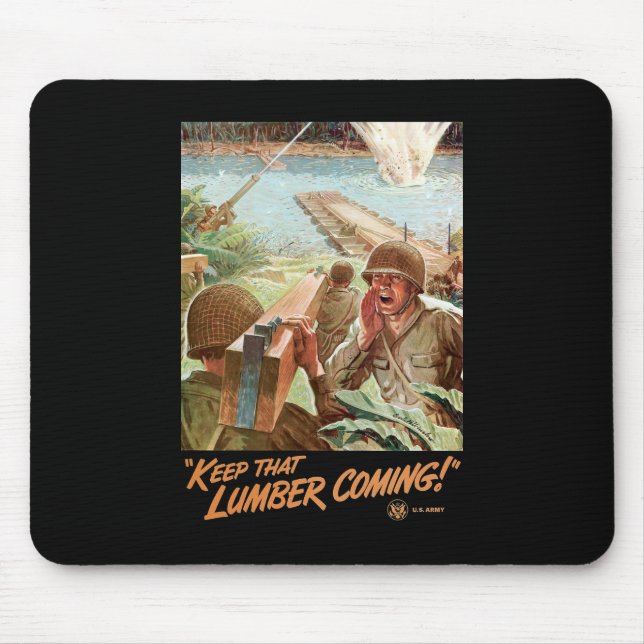 Behalten Sie dieses Bauholz-Kommen Mousepad (Vorne)
