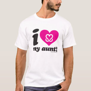 Behalten Sie eine Brust "ich Liebe meine Tante" T T-Shirt