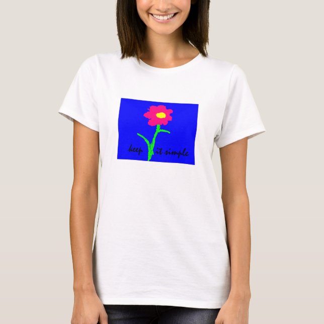 Behalten Sie es einfacher T - Shirt mit heller (Vorderseite)