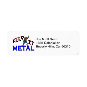 Behalten Sie es Metall
