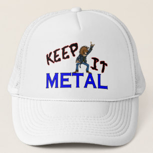 Behalten Sie es Metall Truckerkappe