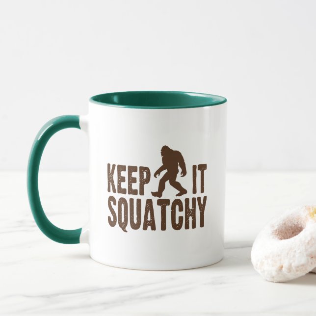 Behalten Sie es Squatchy Kaffee-Tasse Tasse (Mit Donut)