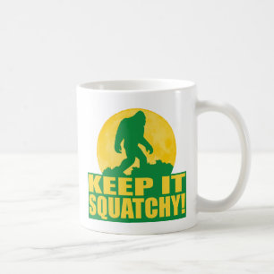 BEHALTEN SIE ES SQUATCHY! Spezielle BARKE AN DER Kaffeetasse