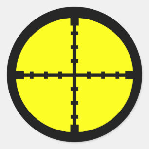 Behalten Sie Ihr Auge auf dem Ziel - Bereich-Druck Runder Aufkleber